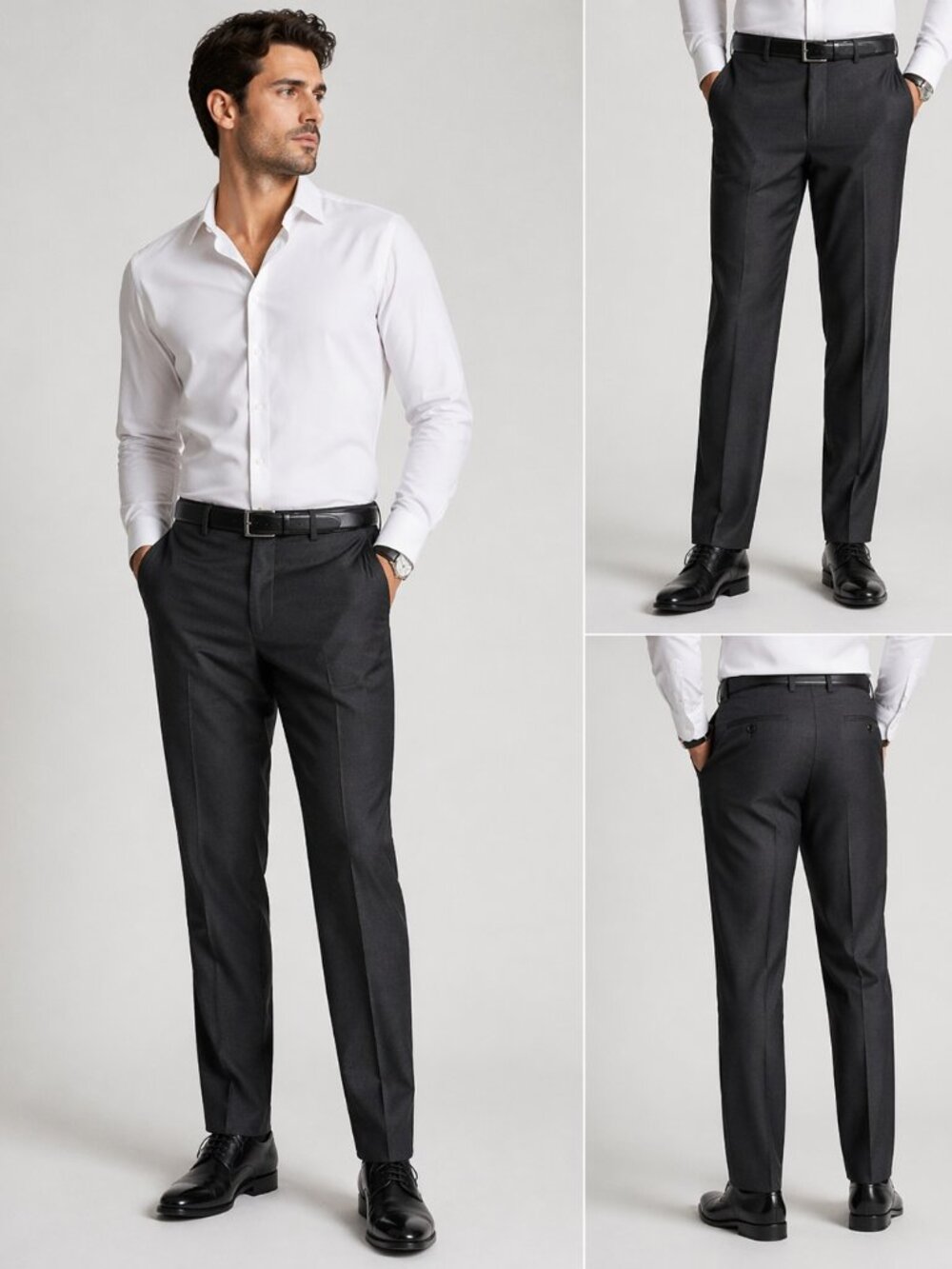 NWT Ted Baker Men's 29R Grey Wool Dress Pants